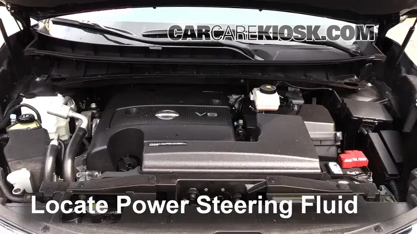 2015 Nissan Murano Platinum 3.5L V6 Power Steering Fluid Add Fluid